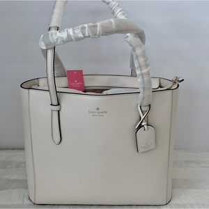 Kate Spade Schuyler Medium Leather Tote- Parchment